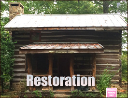 Historic Log Cabin Restoration  Candler, North Carolina